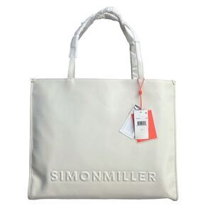 Simon Miller Logo Studio Tote in White, NWT
